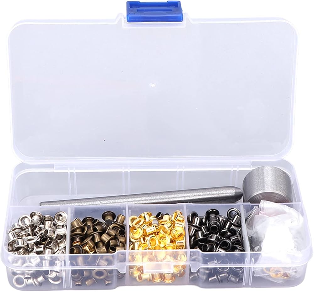 Amazon.co.jp: Vomeko 真鍮メッキ グロメットキット 400個 3mm 衣服